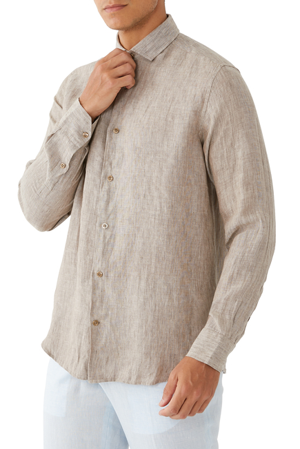 Antonio Long Sleeves Linen Shirt